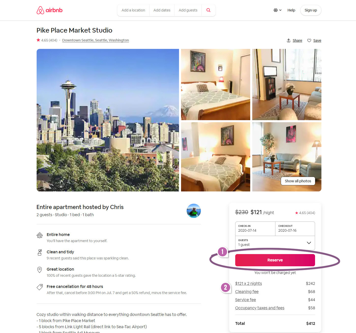 Airbnb uses A -B testing